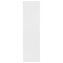 Berkfield Home Wardrobe White 80x52x180 cm Engineered Wood - Size: 80 x 52 x 180 cm - thumbnail 7