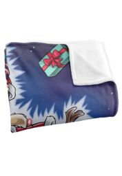 Warner Bros. Wile E Coyote Christmas Vacation Silky Touch Super Soft Throw Blanket 152 X 127 cm in White - thumbnail 3