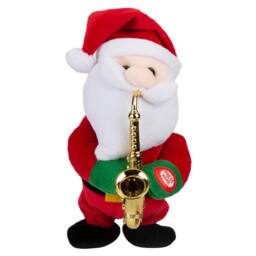 VFM e-Store Christmas Musical Santa Decoration Gift 20cm x 14cm Red X 1 - Size: 20 cm x 14 cm - thumbnail 1
