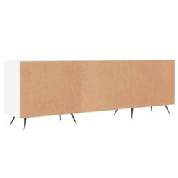 Berkfield Home TV Cabinet White 150x30x50 cm Engineered Wood - Size: 150 x 30 x 50 cm - thumbnail 8