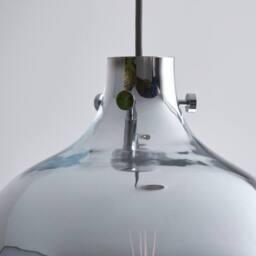 Netlighting 'UDINE' Dimmable Stylish Indoor Glass Single Pendant Ceiling Lamp in Grey - thumbnail 5