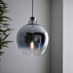 Netlighting 'UDINE' Dimmable Stylish Indoor Glass Single Pendant Ceiling Lamp in Grey - thumbnail 2