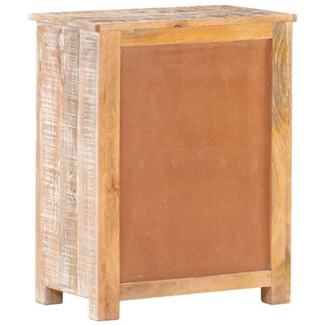 Berkfield Home Sideboard 61x35x76 cm Rough Acacia Wood - Size: 61 x 35 x 76 cm - image 1
