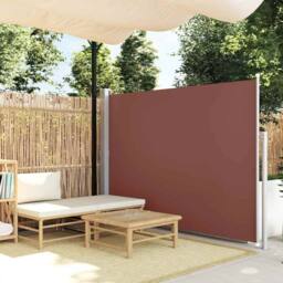 Berkfield Home Patio Retractable Side Awning 170x300 cm Brown - thumbnail 2