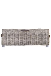 FWStyle Ready Assembled Lift Up Storage Coffee Table Kubu Rattan Greywash Pine in Natural - thumbnail 3