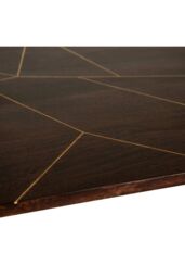 IH Design Rectangular 6 Seater Dining Table Deiondre Dark Mango in Brown - thumbnail 6