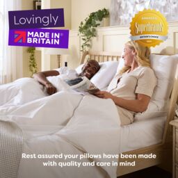 Slumberdown 4 Pack Made For You Two Medium & Firm Support Pillows in White - thumbnail 4
