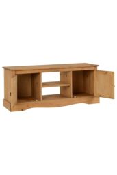 Seconique Corona 2 Door 1 Shelf Flat Screen TV Unit in Natural - thumbnail 3