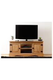 Seconique Corona 2 Door 1 Shelf Flat Screen TV Unit in Natural - thumbnail 1