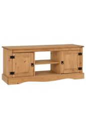 Seconique Corona 2 Door 1 Shelf Flat Screen TV Unit in Natural - thumbnail 2