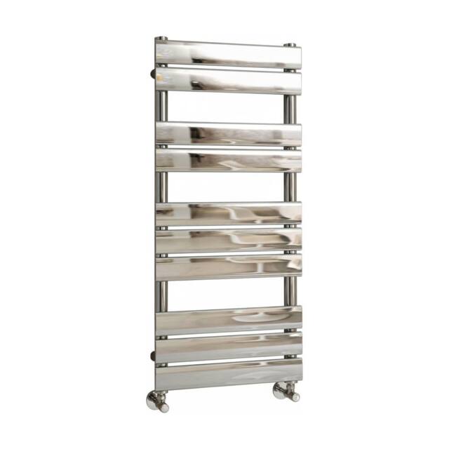 Bathroom Kingdom Queenstown Chrome Designer Flat Panel Heated Towel Rail 1000x450mm in Silver - image 1