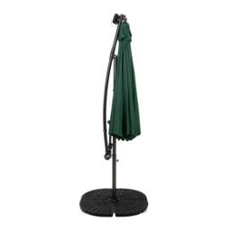 Monstershop LED Cantilever Parasol 3m With Full Fan Base - Green - thumbnail 2