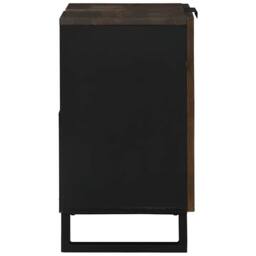 Berkfield Home Modern Bathroom Sink Cabinet 62 x 33 x 58 cm ‚Äì Sturdy mango woo in Brown - thumbnail 5