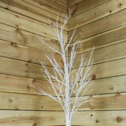 Samuel Alexander 2.4m Light up Christmas Birch Tree with 136 Multi-Coloured LEDs - thumbnail 4