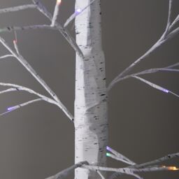Samuel Alexander 2.4m Light up Christmas Birch Tree with 136 Multi-Coloured LEDs - thumbnail 9