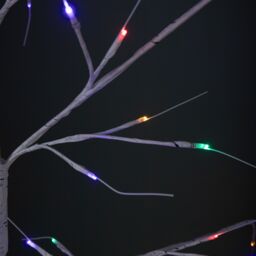 Samuel Alexander 2.4m Light up Christmas Birch Tree with 136 Multi-Coloured LEDs - thumbnail 8