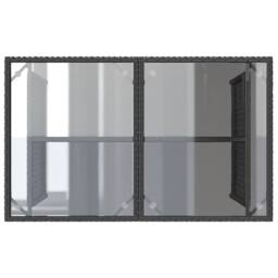 Berkfield Home Beautiful 2 Piece Garden Dining Set with Cushions Black Poly Rattan - thumbnail 8