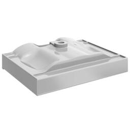 Berkfield Home Wash Basin with Overflow 60x46x16 cm Ceramic Silver - Size: 60 x 46 x 16 cm - thumbnail 4