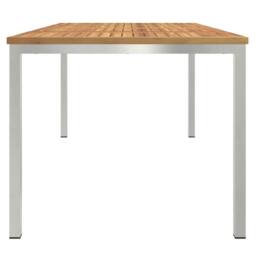 Berkfield Home Outdoor Dining Table 180x90x75 cm Solid Wood Acacia in Brown - Size: 180 x 90 x 75 cm - thumbnail 6