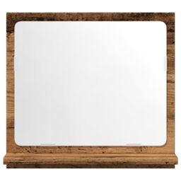 Berkfield Home Bathroom Mirror Cabinet Old Wood 40x11x37 cm Engineered Wood in Brown - Size: 40 x 11 x 37 cm - thumbnail 4