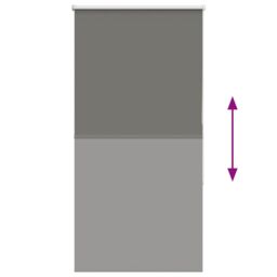 Berkfield Home Roller Blind Blackout Grey 75x175 cm Fabric Width 70.7 cm Polyester - thumbnail 5