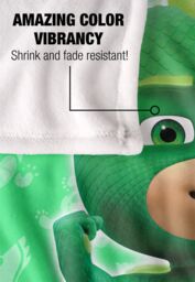 Hasbro PJ Masks Kids Gekko Character Silky Touch Blanket 152x127cm in White - Size: 152x127 cm - thumbnail 4