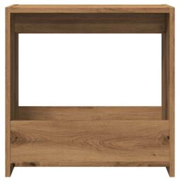 Berkfield Home Side Table Artisan Oak 50x26x50 cm Engineered Wood in Brown - Size: 50 x 26 x 50 cm - thumbnail 4
