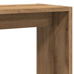 Berkfield Home Side Table Artisan Oak 50x26x50 cm Engineered Wood in Brown - Size: 50 x 26 x 50 cm - thumbnail 7