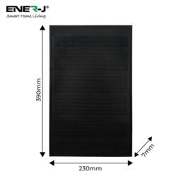 ENER-J 150W LED Floodlights with Solar Panels 15W Solar 15AH Battery in White - thumbnail 2