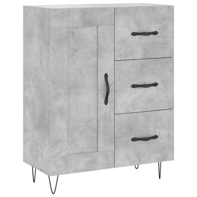 Berkfield Home Sideboard Concrete Grey 69.5x34x90 cm Engineered Wood - image 1