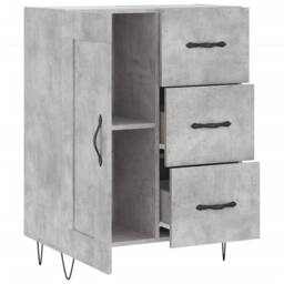 Berkfield Home Sideboard Concrete Grey 69.5x34x90 cm Engineered Wood - thumbnail 6