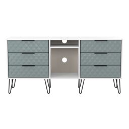Ready Assembled 2 U Islay 6 Drawer Sideboard (Ready Assembled) in Duck Egg Blue - thumbnail 2