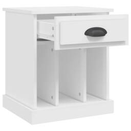 Berkfield Home Bedside Cabinets 2 pcs White 43x36x50 cm - Size: 43 x 36 x 50 cm - thumbnail 7