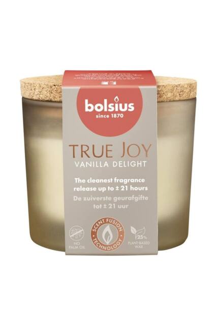 KDMD True Joy Fragrance Glass Candle - Vanilla Delight in Brown - image 1