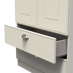 Ready Assembled 2 U Albert 2 Door 2 Drawer Wardrobe (Ready Assembled) in Cream - thumbnail 6