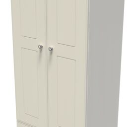 Ready Assembled 2 U Albert 2 Door 2 Drawer Wardrobe (Ready Assembled) in Cream - thumbnail 4