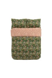Morris & Co 'Compton' Cotton Duvet Cover Set in Green - Size: Single - thumbnail 4