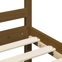 Berkfield Home Beautiful Bed Frame Honey Brown Solid Wood 200x200 cm - thumbnail 7