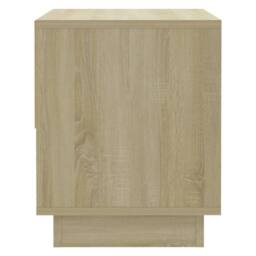 Berkfield Home Classic Bedside Cabinet Sonoma Oak 45x34x44 cm Engineered Wood in Beige - Size: 45 x 34 x 44 cm - thumbnail 6
