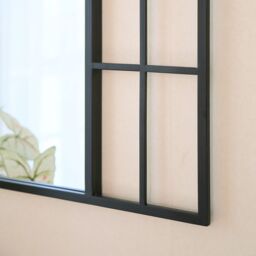 Charles Bentley Paris Arch Mirror Weather Resistant Wall Mounted in Black - thumbnail 4