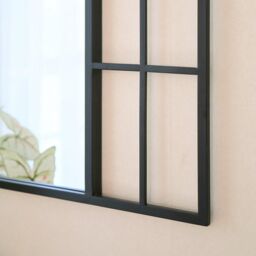 Charles Bentley Paris Arch Mirror Weather Resistant Wall Mounted in Black - thumbnail 3