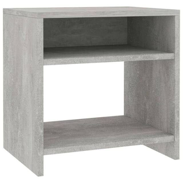 Berkfield Home Bedside Cabinet Concrete Grey 40x30x40 cm Engineered Wood - Size: 40 x 30 x 40 cm - image 1