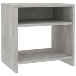 Berkfield Home Bedside Cabinet Concrete Grey 40x30x40 cm Engineered Wood - Size: 40 x 30 x 40 cm - thumbnail 1