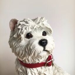 Animal Crackers Large Realistic Sitting West Highland Terrier Figurine by Leonardo in White - thumbnail 6