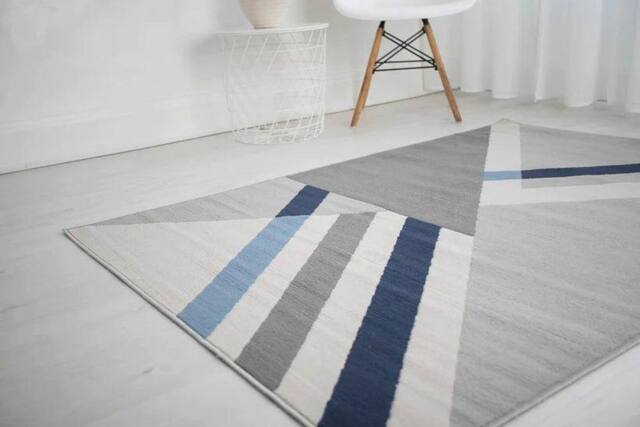 Celebrity Interiors Balletto 186B Beige/Navy Rug in Beige - Size: 200 cm x 290 cm - image 1