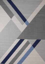 Celebrity Interiors Balletto 186B Beige/Navy Rug in Beige - Size: 200 cm x 290 cm - thumbnail 4