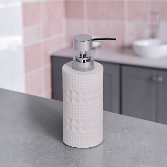 Showerdrape Maison Soft Green or White Shimmer Liquid Soap Dispenser - image 1