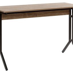 Wyld and Coco 120 x 48 cm Modern Industrial Desk Taupe Wood Top in Brown - thumbnail 2