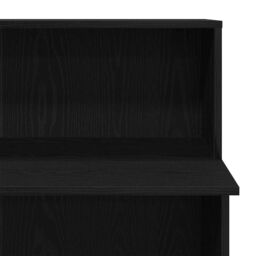 Berkfield Home Reception Desk Black 100x50x103.5 cm Engineered Wood - thumbnail 8