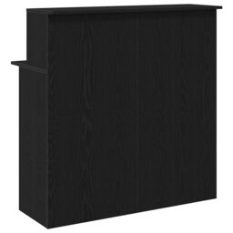 Berkfield Home Reception Desk Black 100x50x103.5 cm Engineered Wood - thumbnail 7